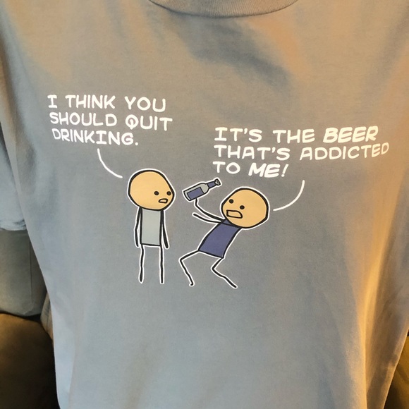 Men’s Gray Anvil Funny T-shirt Size XL - Picture 3 of 4